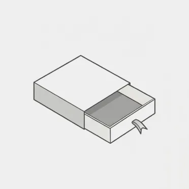 Drawer box packaging illustration for custom silk products