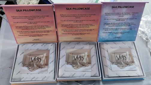 Custom 22momme Silk Pillowcase with Magnetic Gift Box for MYBELLESILK