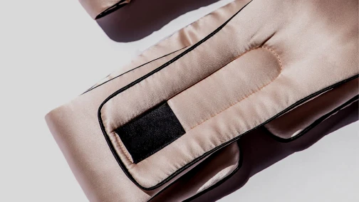 Silk Velcro Mask With Piping