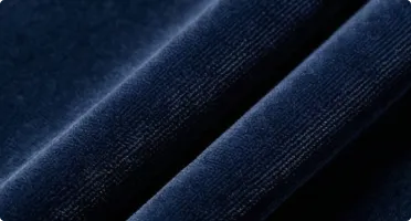 Navy Blue Silk Velvet